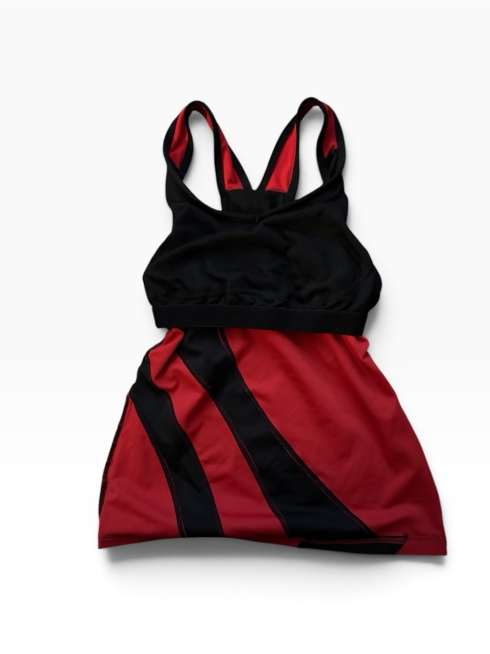 Xersion Red and Black Colorblock Racerback Tank - Picture 4 of 4